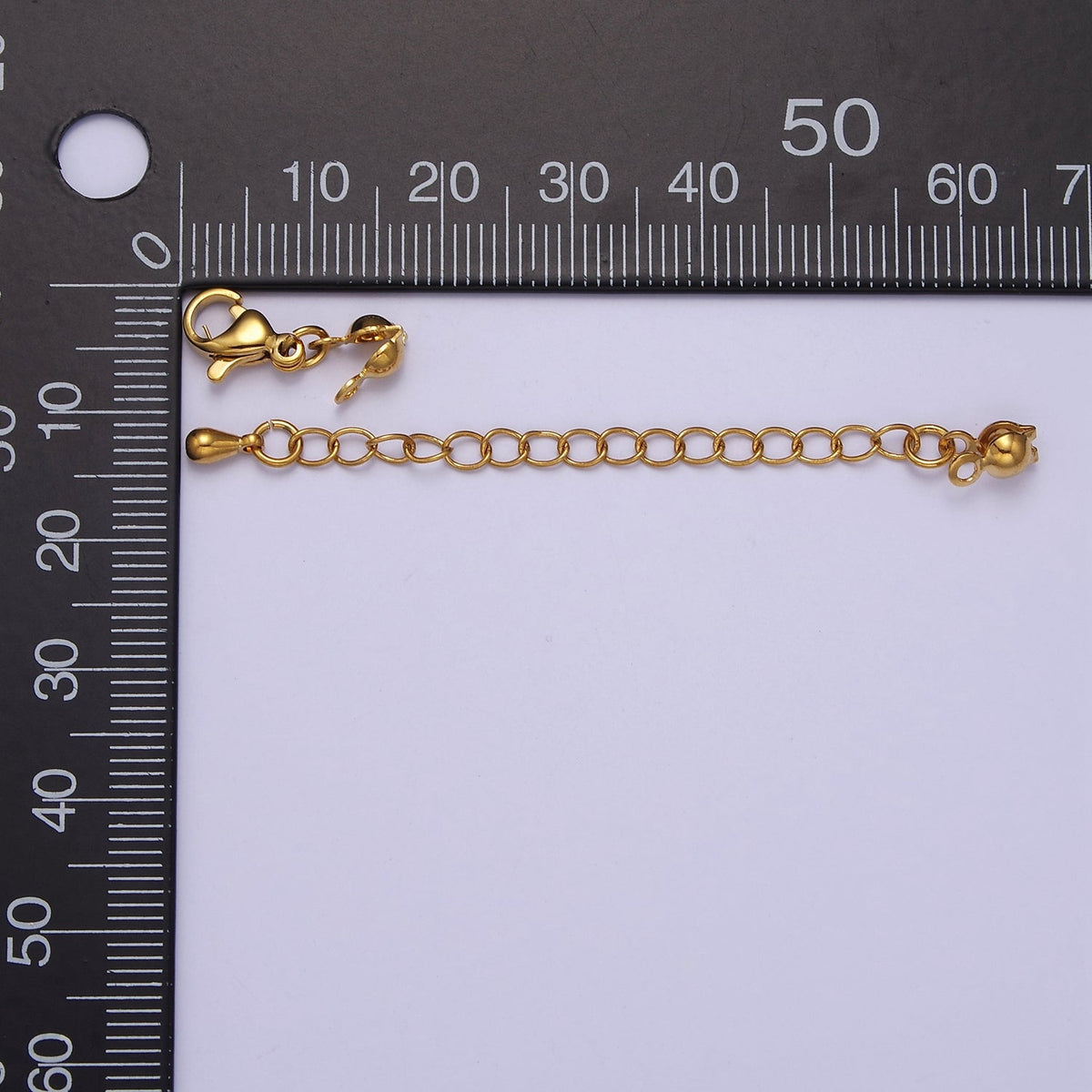 24K Gold Filled Chain Extender &amp; Lobster Clasps Closure &amp; Clamshell Crimp Knot Cover Jewelry Supply Set L-721