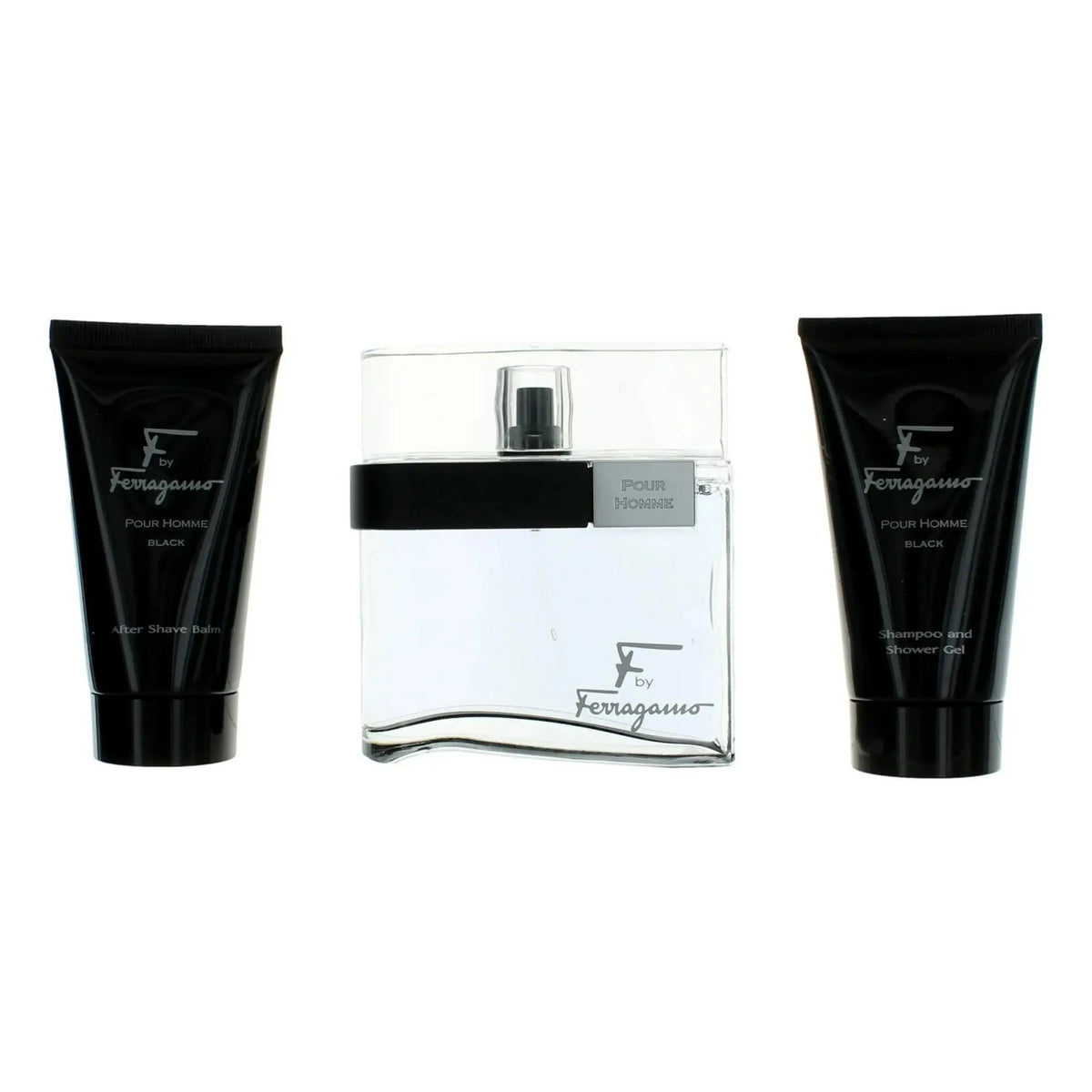 F Black By Salvatore Ferragamo For Men (3pc Gift Set)