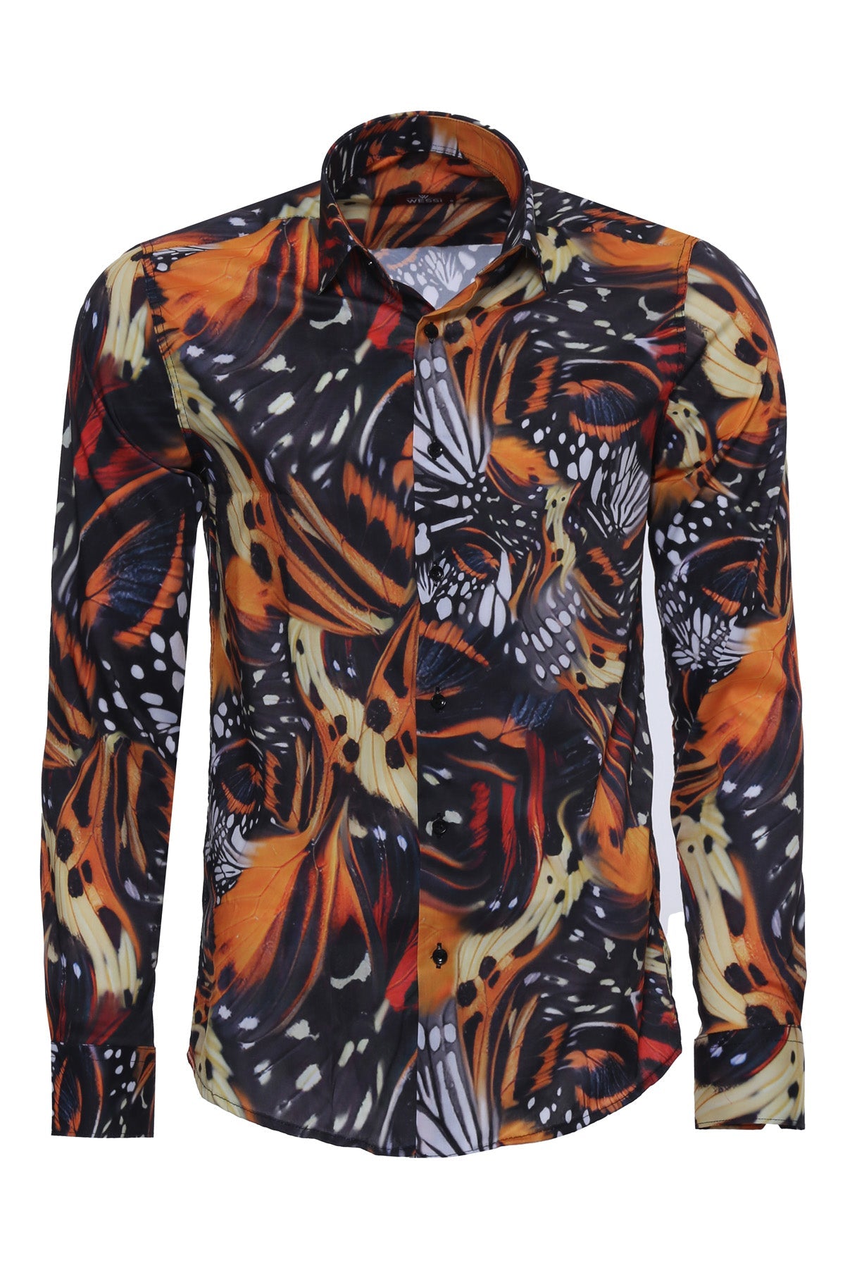 Animal Patterned Long Sleeves Multicolor Men&
