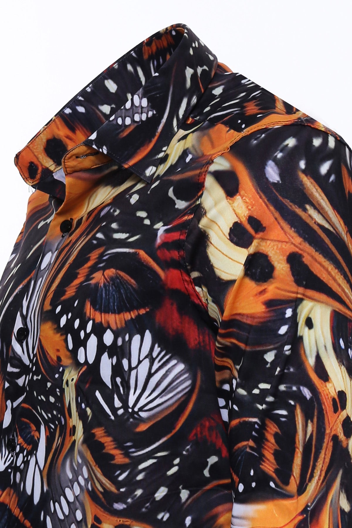 Animal Patterned Long Sleeves Multicolor Men&