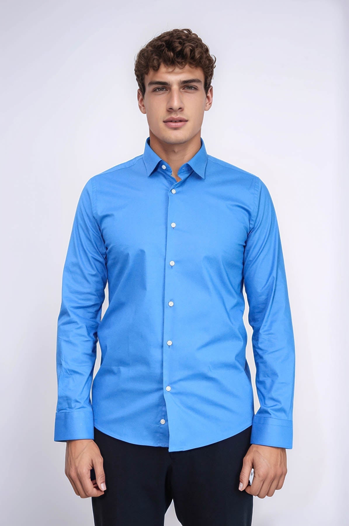 Blue Slim Fit Men&