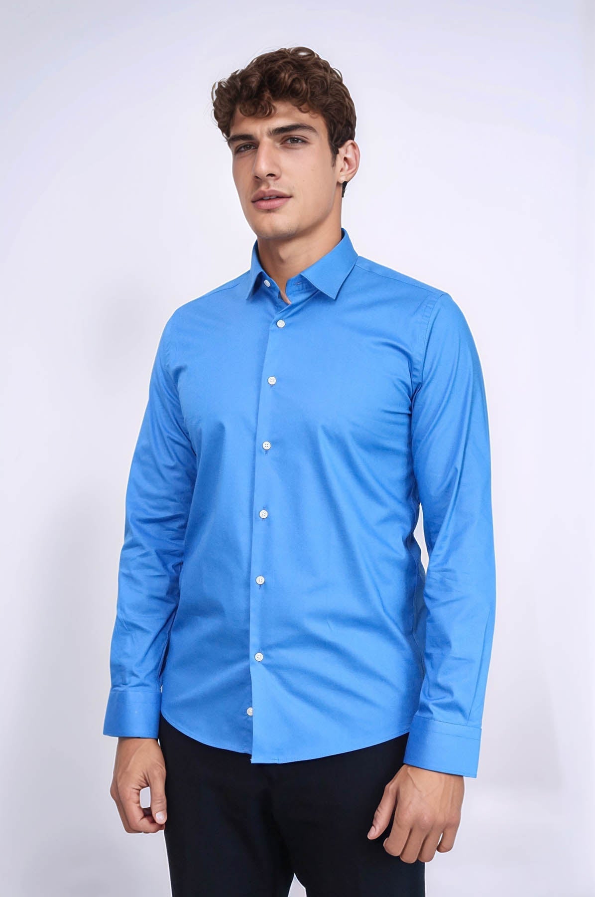 Blue Slim Fit Men&
