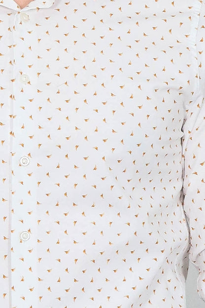 Minimal Golden Print White Men&