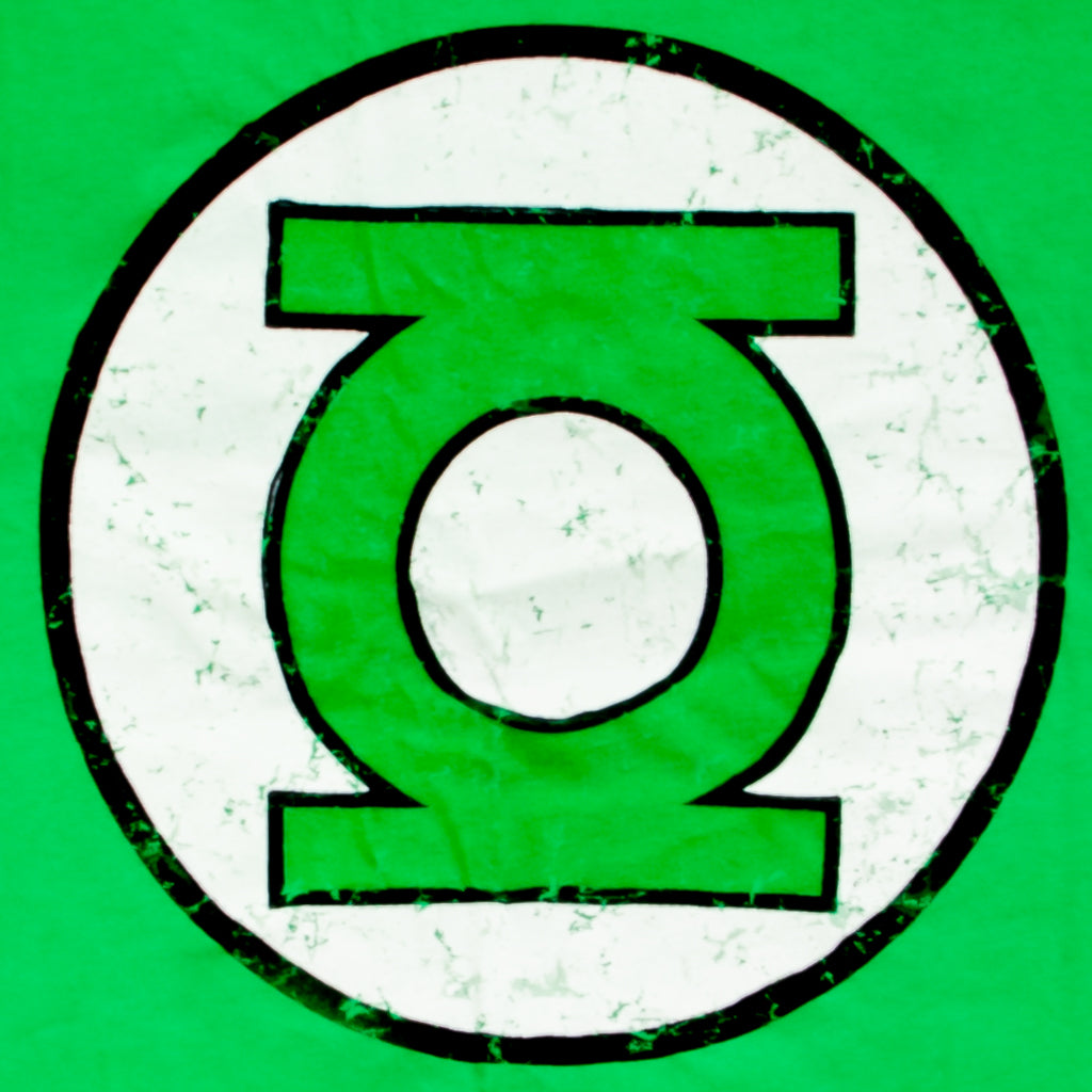 Green Lantern Logo Striped Sleeve Adult Unisex Halloween Cosplay T-shirt
