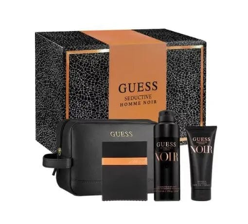 Guess Seductive Homme Noir 4pc Gift Set For Men&