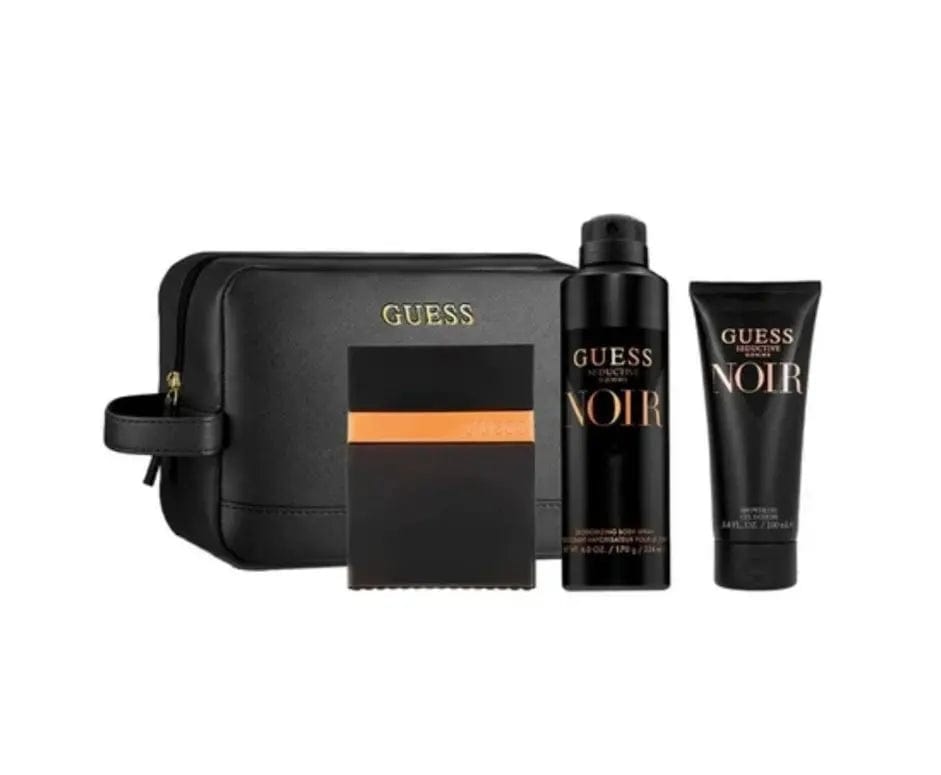 Guess Seductive Homme Noir 4pc Gift Set For Men&
