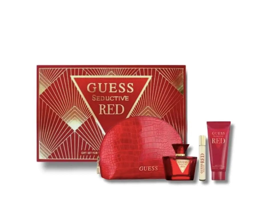 Guess Seductive Red 4pc Gift Set For Women 3.4 Eau de Toilette Spray