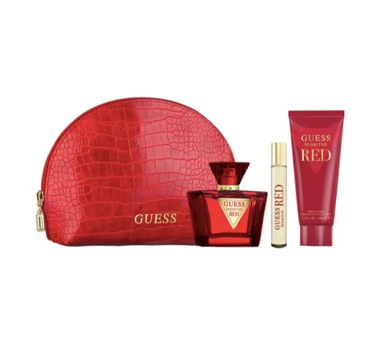 Guess Seductive Red 4pc Gift Set For Women 3.4 Eau de Toilette Spray