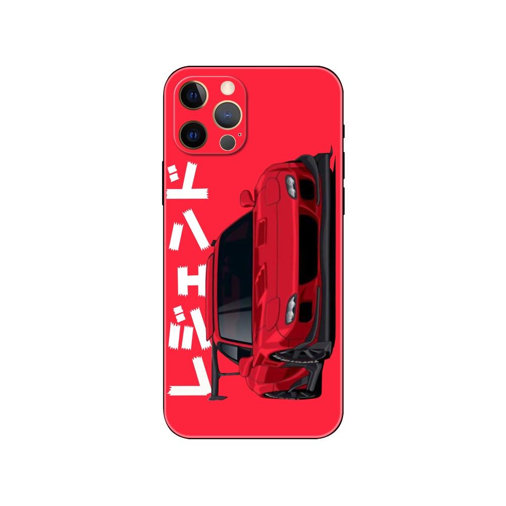 Black Phone Case Mask  for iphone 5 5s se 2020 6 6s 7 8 plus x 10 XR XS 11 12 mini pro MAX Back Cover Sports Car Transparent Phone Case Silicone Back Cover For iPhone