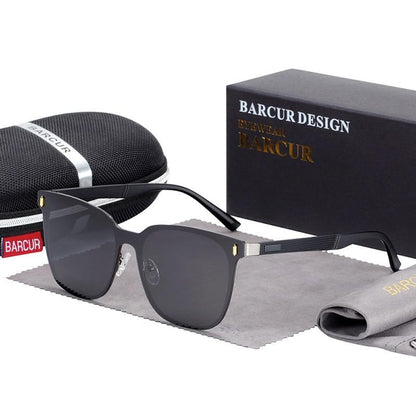 New Luxury Elegent Polarized Square Sunglasses Temples Sun Glasses for Men and Women With UV400 Protection