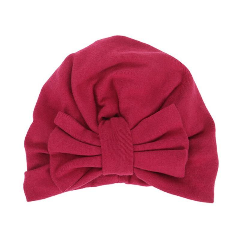Modern Trend Stylish Baby Hat for Girls Big Bow Turban Baby Cap Accessories In Great Design