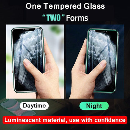 3Pcs Luminous Screen Protectors for iPhone 14 11 Pro Max 12 Mini XR X XS Glowing Tempered Glass for IPhone 13 Pro MAX 8 7 Plus Tempered-Glass Screen Protector Compatible with iPhone