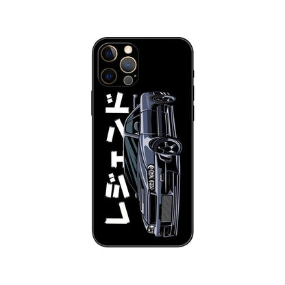 Black Phone Case Mask  for iphone 5 5s se 2020 6 6s 7 8 plus x 10 XR XS 11 12 mini pro MAX Back Cover Sports Car Transparent Phone Case Silicone Back Cover For iPhone