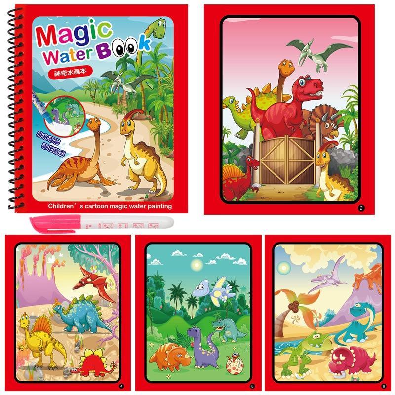 Early Education Montessori Painting Drawing Board For Kids Toys Coloring Book Doodle &amp; Magic Pen Magic Water Drawing Book