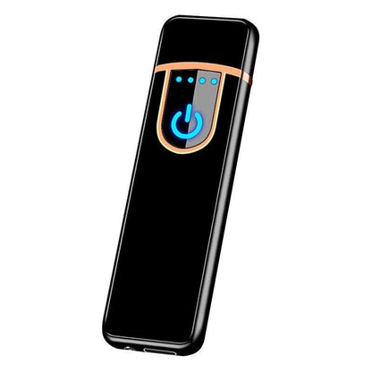 Luxury Modern New Personality USB Cigarette Lighter Fingerprint Induction Electronic Lighter Rechargeable