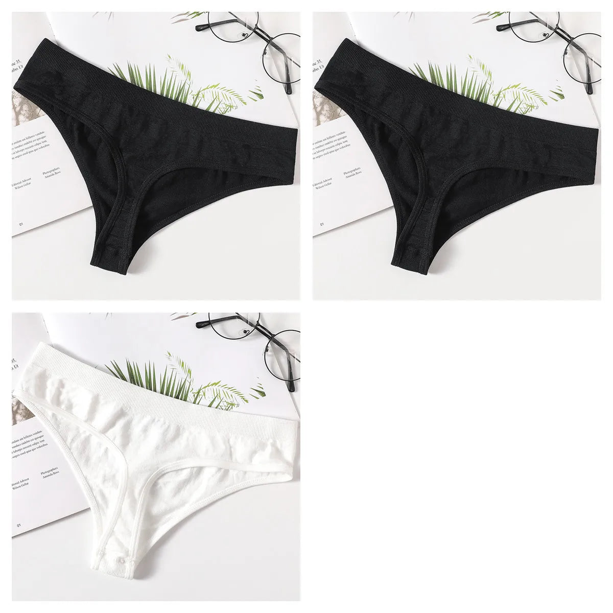 3Pcs/Set Thongs Women&