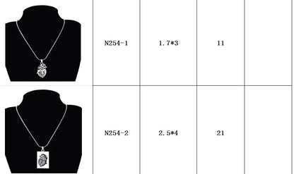 Pair Of Lovers Fashion Puzzle Anatomical Heart Necklaces Pendants Stainless Steel Chain Couple Collares Women Valentine Day Gift