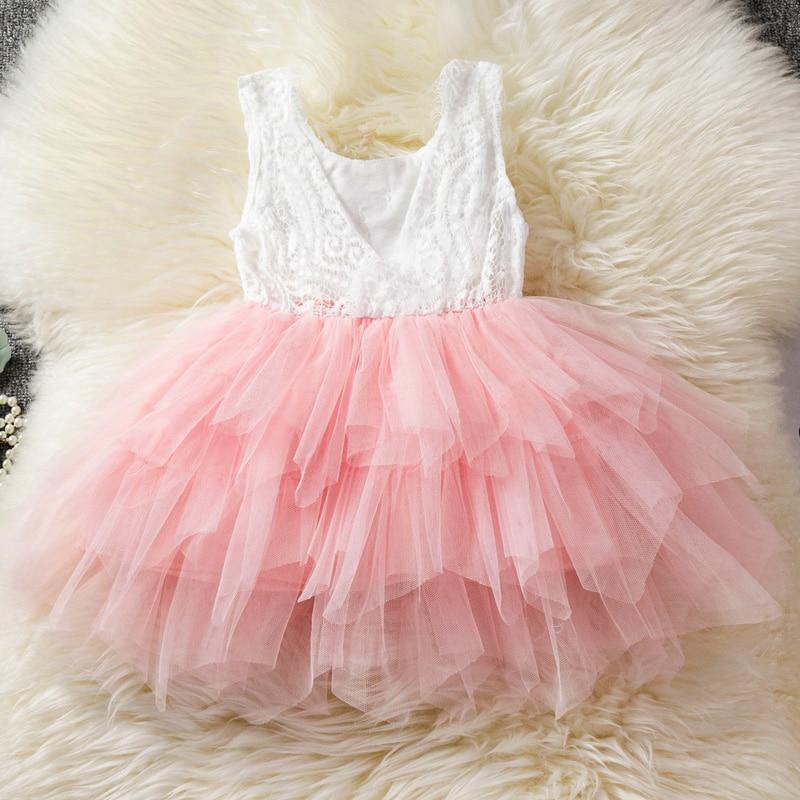 Luxury Toddler Girl Baby Clothing Dresses For 1 Year Birthday Christening Lace Girls Tulle  Infant Party Cake Smash Outfit Dress for Girls 1-6 Years