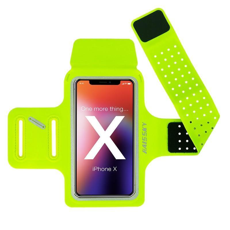 Running Gray Armband Sport Phone Case On Hand Mobile Holder Arm Band Wrist Bag For Workout