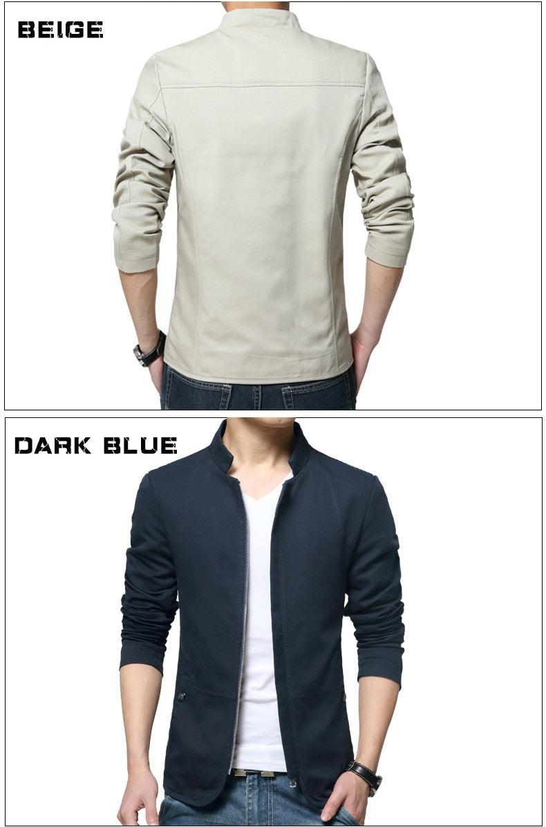 Luxury Black Mens Jacket Fashion Jacket Men Slim Fit Business Casual Male Jackets Warm Outdoor Men&