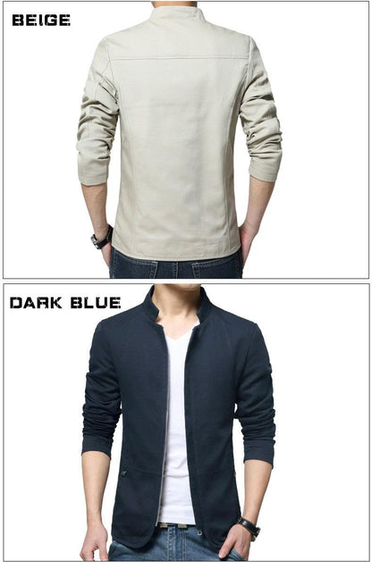 Luxury Black Mens Jacket Fashion Jacket Men Slim Fit Business Casual Male Jackets Warm Outdoor Men&