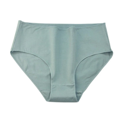 2Pcs/Set Cotton Briefs High Rise Panties Women Solid Color Underwear Comfort Lingerie M-2XL Panty Female Underpants Intimates