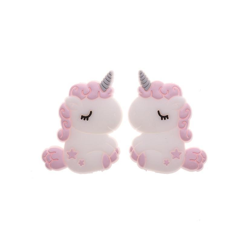 Silicone Unicorn Teether Beads Cute Cartoon Rodent BPA Free Baby Teething Toy For Baby and Kids