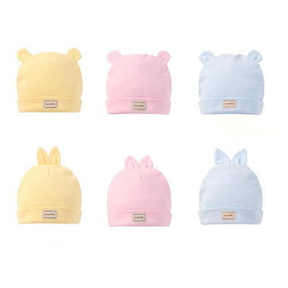 Cute Kids Hat with Bibs Candy Solid Colors for Boys and Girls Beanies Hats Cotton new Born Baby caps &amp; Bibs