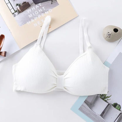 Wire Free Bras For Women Push-Up Bra Sexy Lingerie Padded Bra Top Seamless Underwear Solid Color Brassiere Intimates