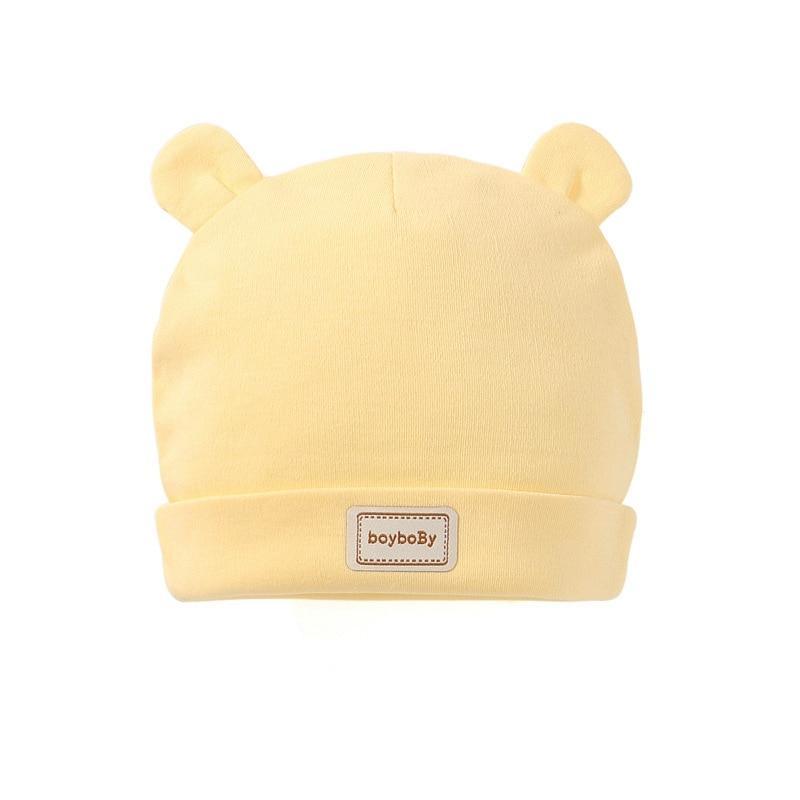 Cute Kids Hat with Bibs Candy Solid Colors for Boys and Girls Beanies Hats Cotton new Born Baby caps &amp; Bibs