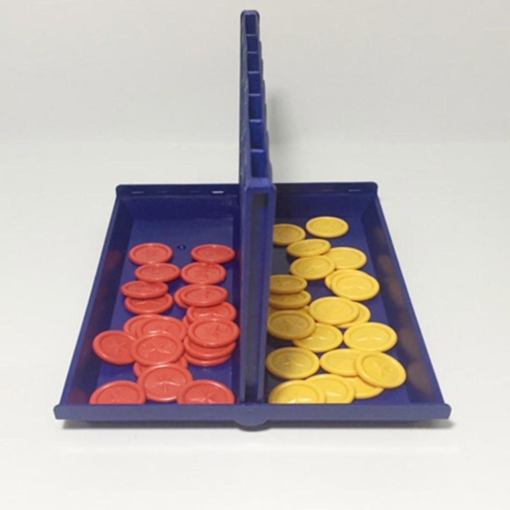 1 Set Connect 4 In A Line Board Game Foldable Children&