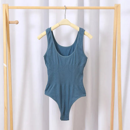Women Seamless Jumpsuits Tummy Control Shapewear Pants Female Bodysuit Slimming Underwear U Back Tops Sexy Thongs Bodyshaper