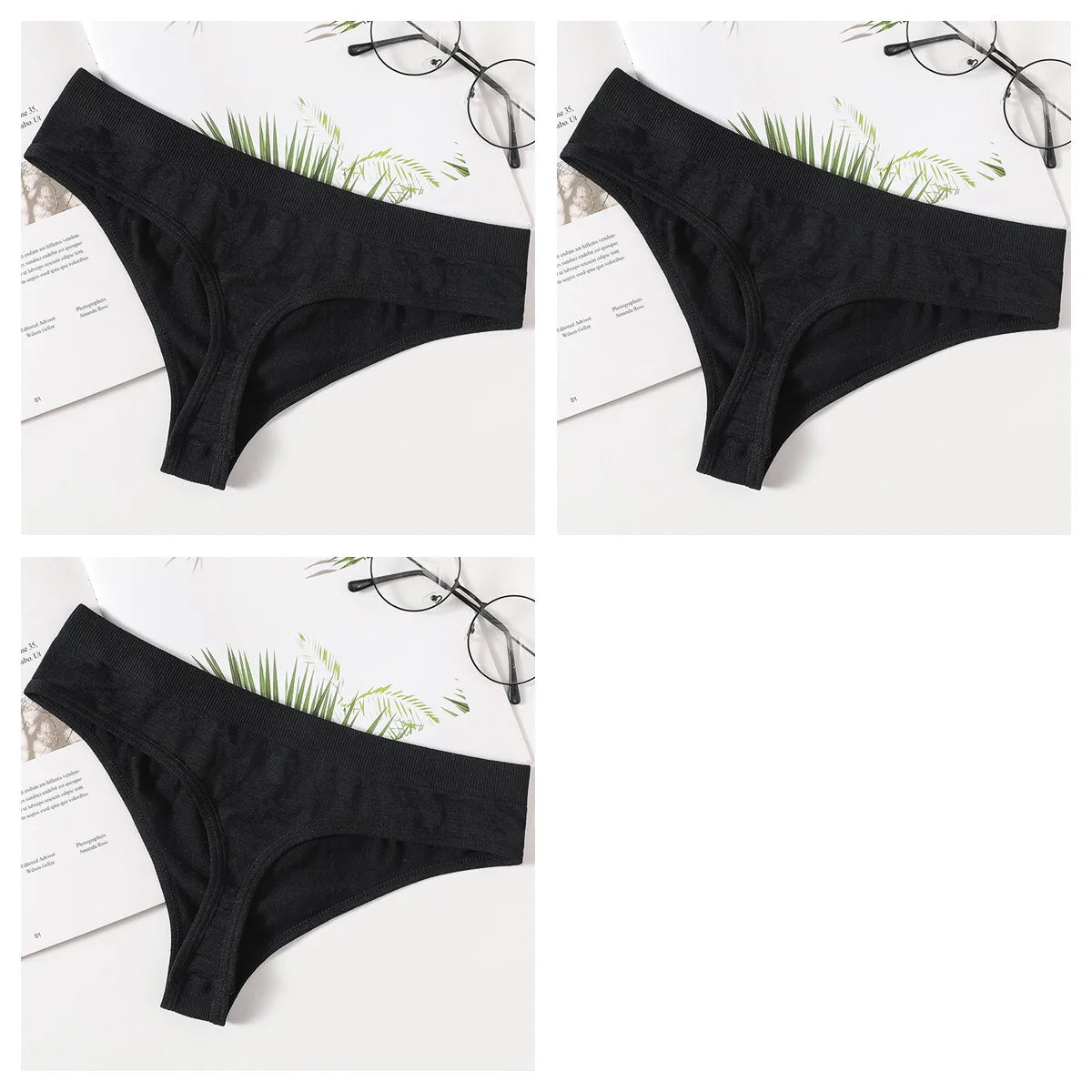 3Pcs/Set Thongs Women&