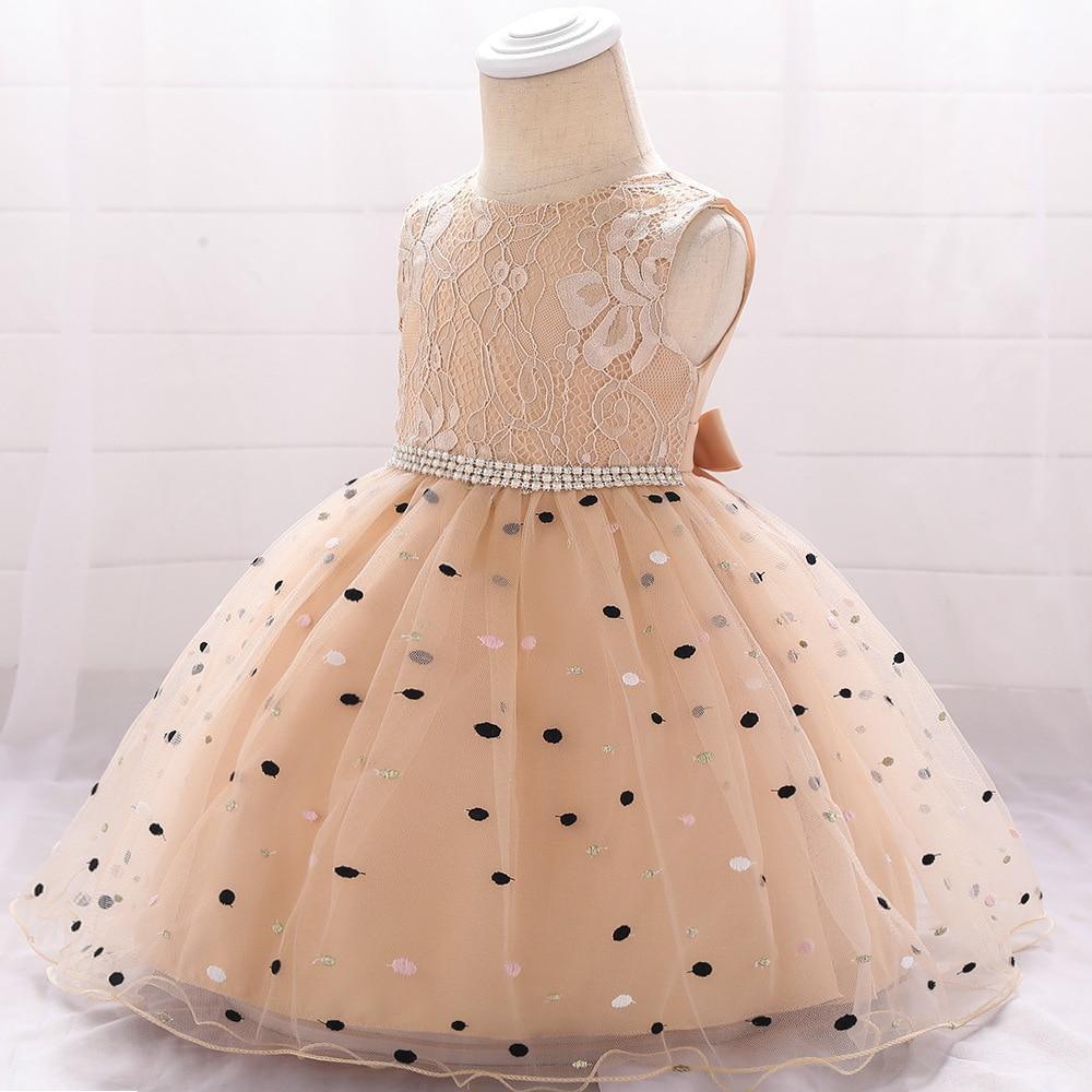 New Baby  Dots Printing Princess  Birthday Dress Ball Gown  Clothing Unique Design Perfect Gift