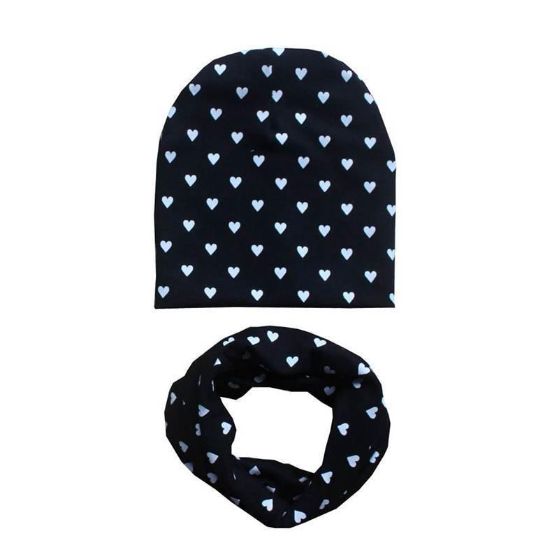 Modern Baby Boys &amp; Girls Hat Scarf Set Beanie Boys Caps with Scarf for Kids In elegant Modern Design