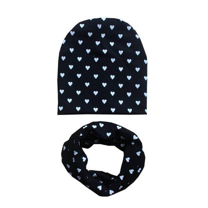 Modern Baby Boys &amp; Girls Hat Scarf Set Beanie Boys Caps with Scarf for Kids In elegant Modern Design