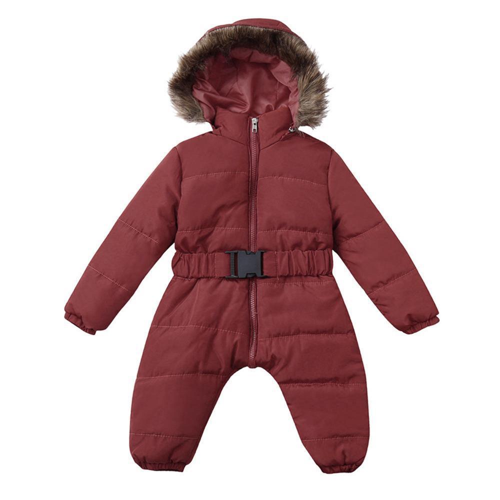 Winter Clothes For Infant Baby Hooded Warm Thick Snowsuit Jumpsuit Romper for Boys and Girls  Style