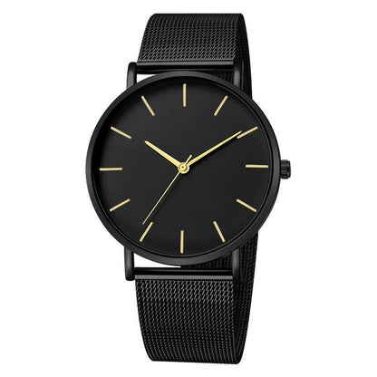 STEVVEX Men Watch Quartz Casual Watches Simple Metal Hour Reloj Quartz Watch Montre Mesh Stainless Steel clock For Men&