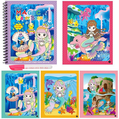Early Education Montessori Painting Drawing Board For Kids Toys Coloring Book Doodle &amp; Magic Pen Magic Water Drawing Book