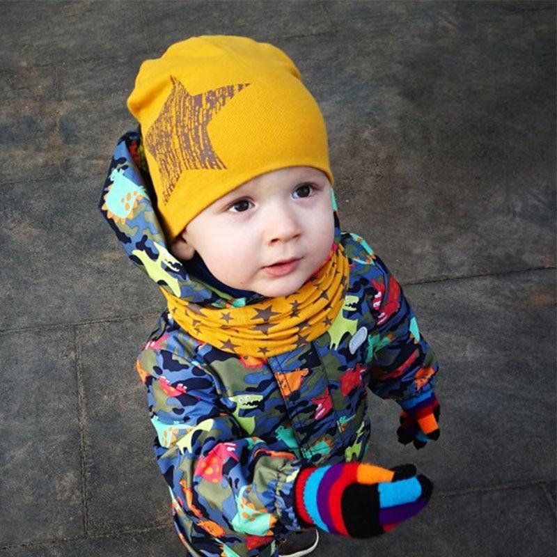 Modern Baby Boys &amp; Girls Hat Scarf Set Beanie Boys Caps with Scarf for Kids In elegant Modern Design