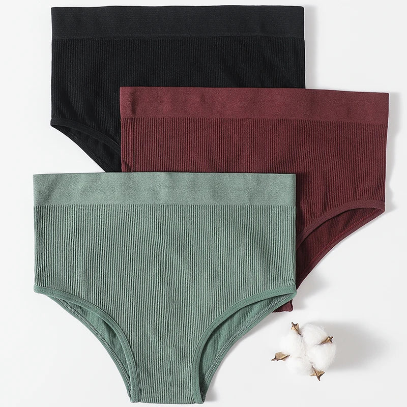 Women High Waist Panties Briefs Seamless Female Underpants Shapewear Underwear Sexy Lingerie Tummy Control Comfort Panties