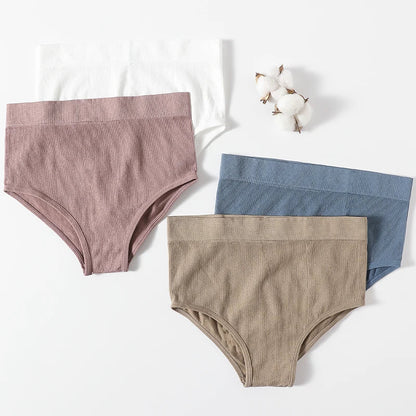 Women High Waist Panties Briefs Seamless Female Underpants Shapewear Underwear Sexy Lingerie Tummy Control Comfort Panties