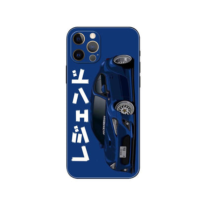 Black Phone Case Mask  for iphone 5 5s se 2020 6 6s 7 8 plus x 10 XR XS 11 12 mini pro MAX Back Cover Sports Car Transparent Phone Case Silicone Back Cover For iPhone
