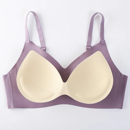 2Pcs/Set Seamless Bras For Women Wire Free Push Up Underwear Sexy Lingerie Invisible Bra Top Removable Pads Female Intimate