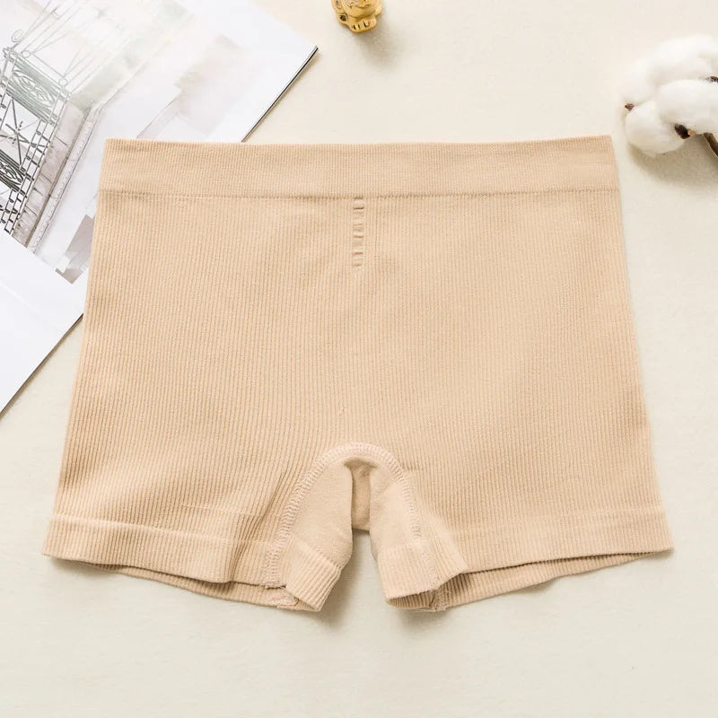 1PC Seamless Panties Women BoyShorts Push-Up Hip Design Cotton Gusset Women&