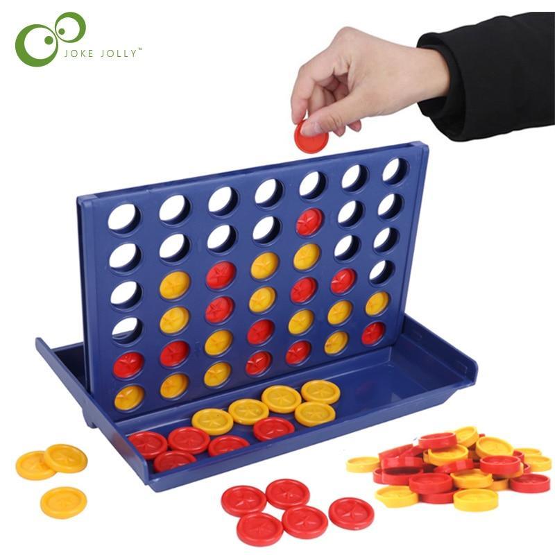 1 Set Connect 4 In A Line Board Game Foldable Children&