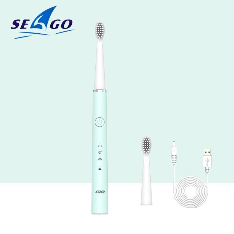Electric Vibration Toothbrush Sonic Rechargeable Smart Chip Teethbrush Head Replaceable Whitening Healthy Best Gift For Adults And Kids