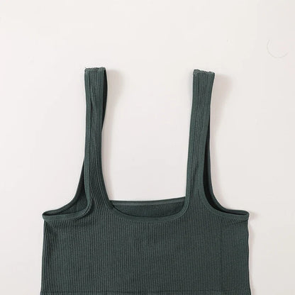 Square Neck Crop Top Women Seamless Underwear Top Solid Color Off Shoulder Cami Sexy Lingerie Sleeveless Tank Top Camisole