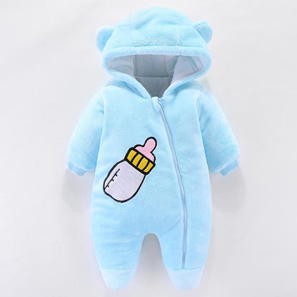 Modern Interesting Designer Winter Baby Costume Overalls For Baby Girls and for Newborn Clothes In Modern Style