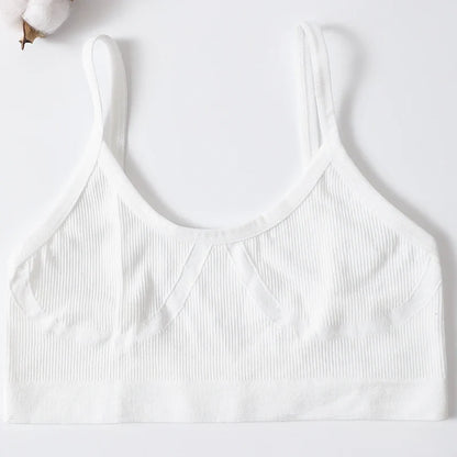 Women U-Neck Thin Strap Ribbed Wireless Bralette Push Up Bras Sport Seamless Underwear Without Pads Sexy Lingerie Crop Top M-XL